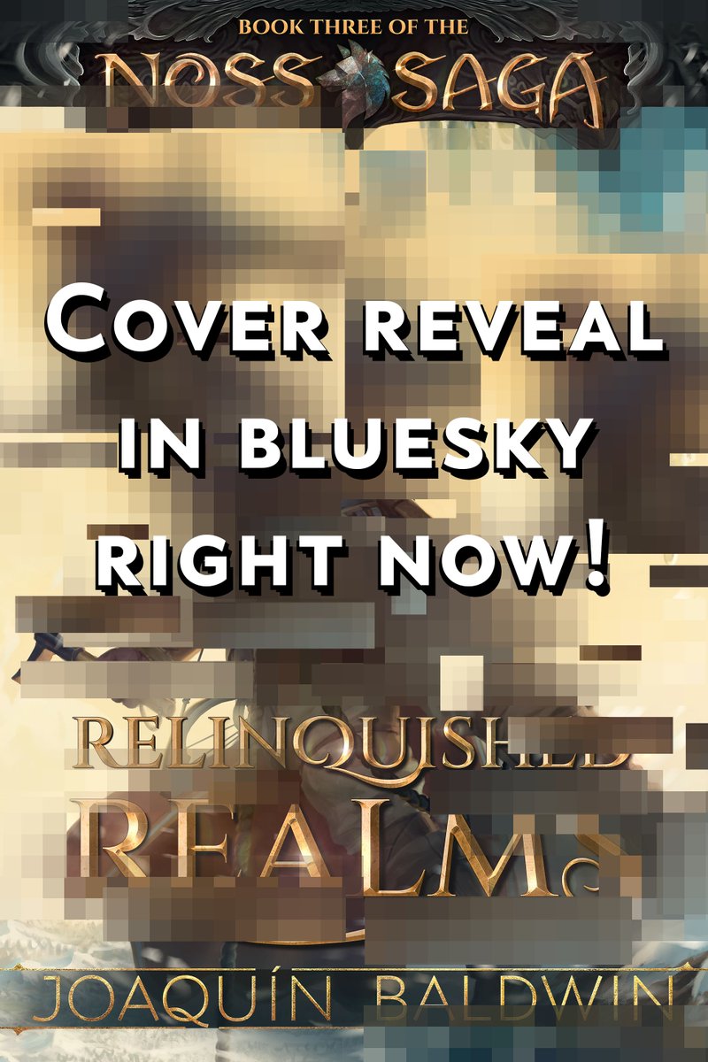 Just revealed the cover for Book 3 of my saga! And there's a BEAR 🐻 on it, of course.

No, I will not post it here. You know where to find it.