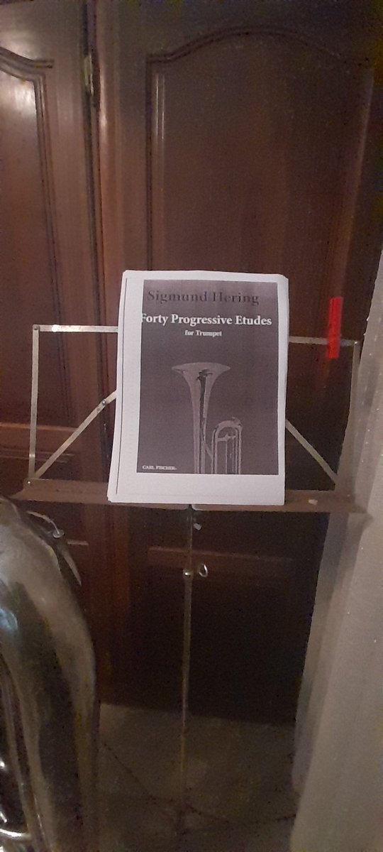 New studies for this week, except I play tuba, not trumpet, however note positions is the same,so this study is safe for me😁

#musicians #tuba #musicislife #MentalHealthAwareness #Mindfulness