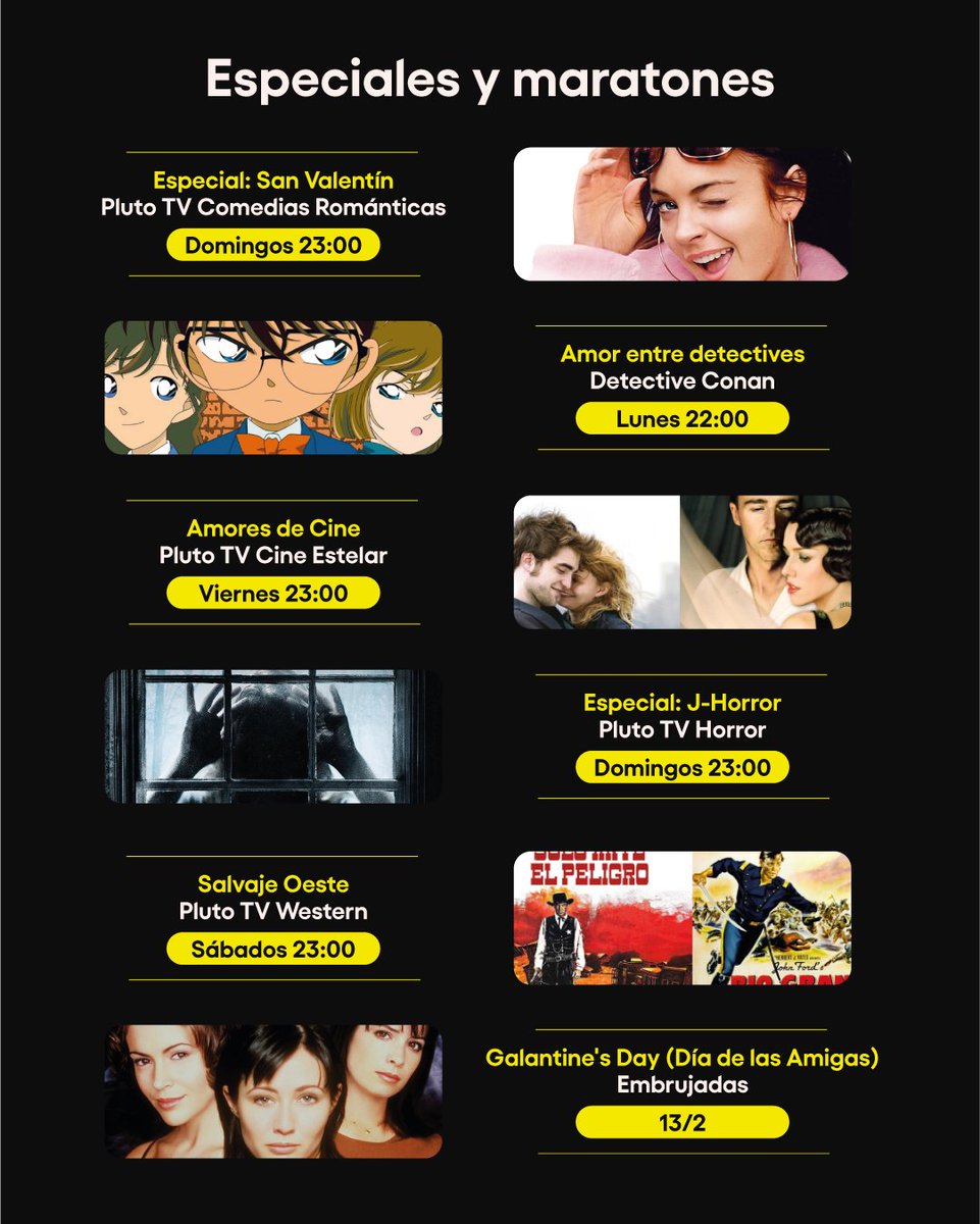 Febrero, el mes del amor... ¡y de lo mejorcito en #PlutoTV! ❤️📺 ¿Qué vas a ver este mes? 👀