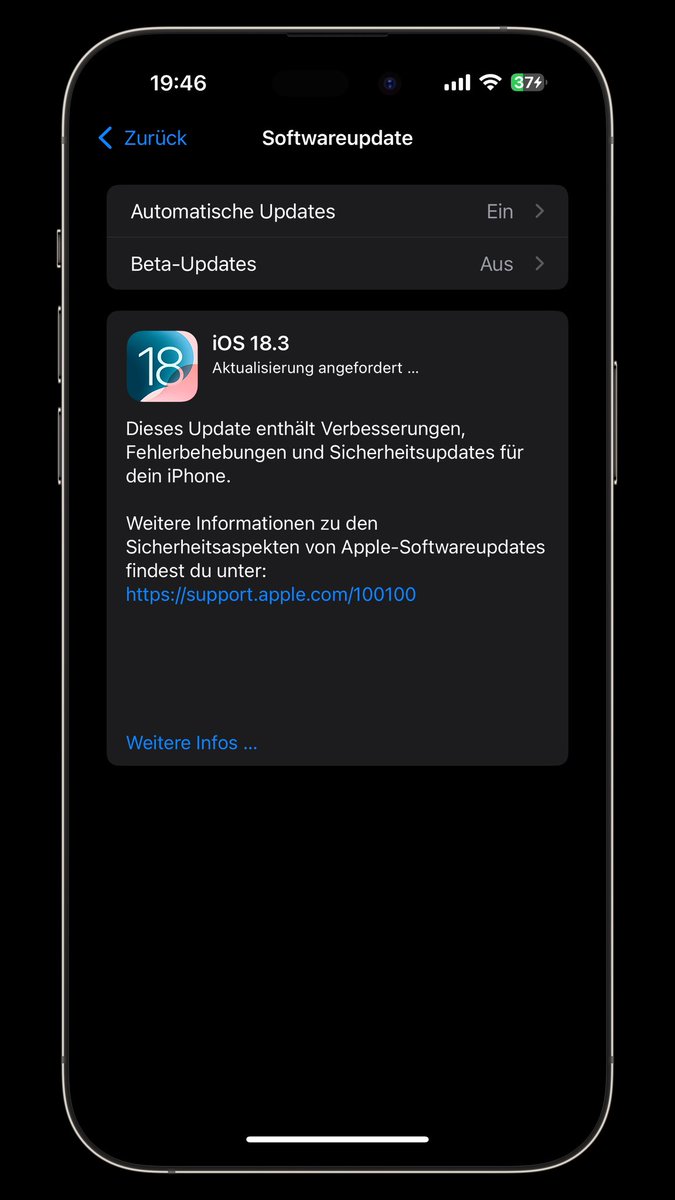 antibes79's tweet image. Let‘s go iOS 18.3 📡
#iOS183 #Apple