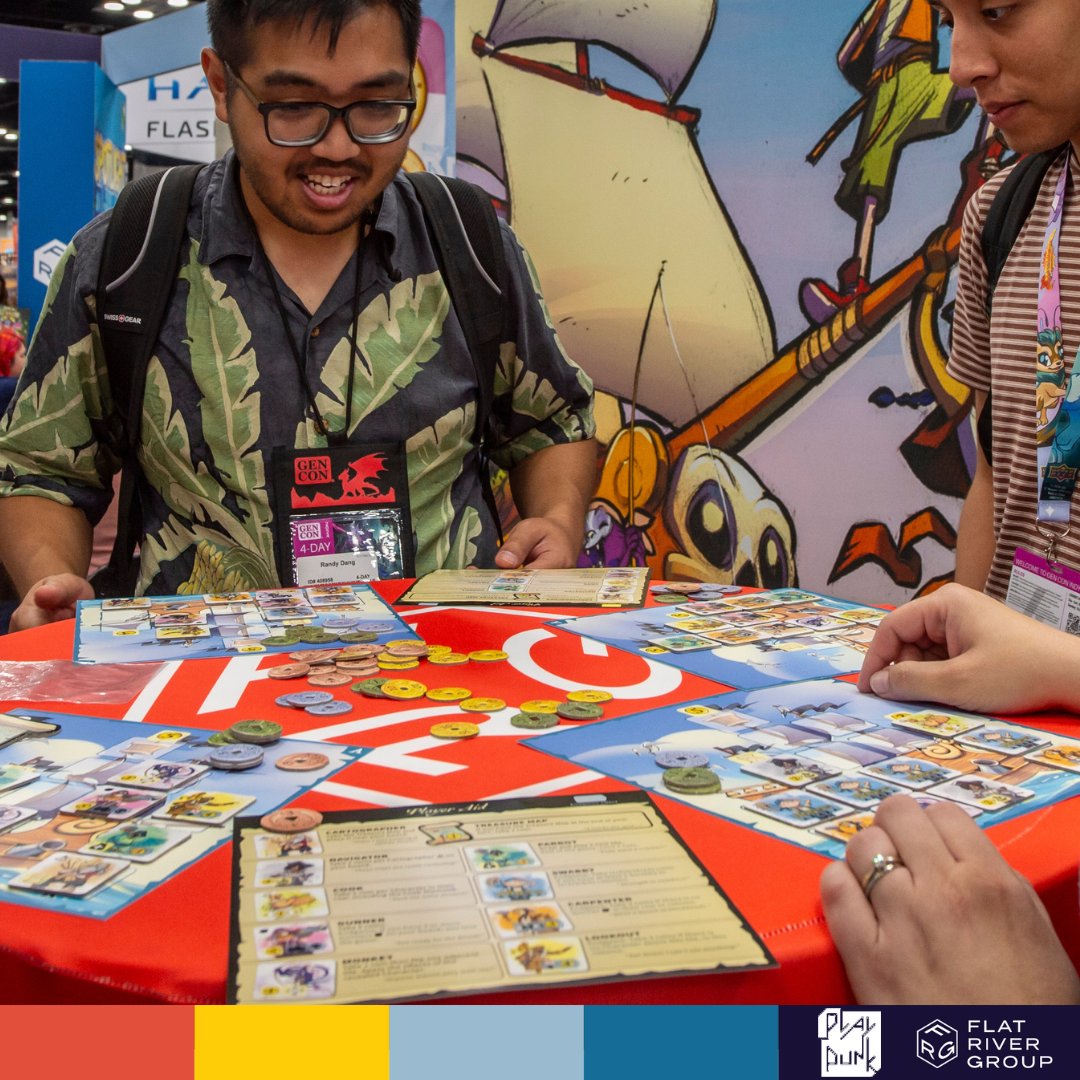 ☠️Join the pirate fun!
Whoever ye ARRRRRE!☠️

Hoist your flag🏴‍☠️
Recruit a colorful crew🦜
Earn as many gold coins as you can in...🤑 

🙌𝗖𝗮𝗽𝘁𝗮𝗶𝗻 𝗙𝗹𝗶𝗽 by <a href="/PlayPunkStudio/">PlayPunk</a> is available online and in your local game store!🙌

2-5 players | Ages 8+ | 20 minutes