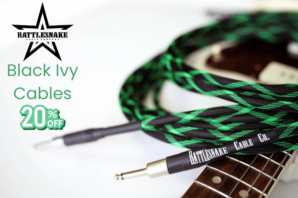 RT <a href="/RSnakeCableCo/">Rattlesnake Cables</a> We  had some Black Ivy cables during our Pre-Build sale and they flew out  the door.  So we thought we'd bring back Black Ivy on sale. These are  available Standard, Snake Head, XLR and Speaker Cables! 20% off.

rattlesnakecables.com/sale/black-ivy/