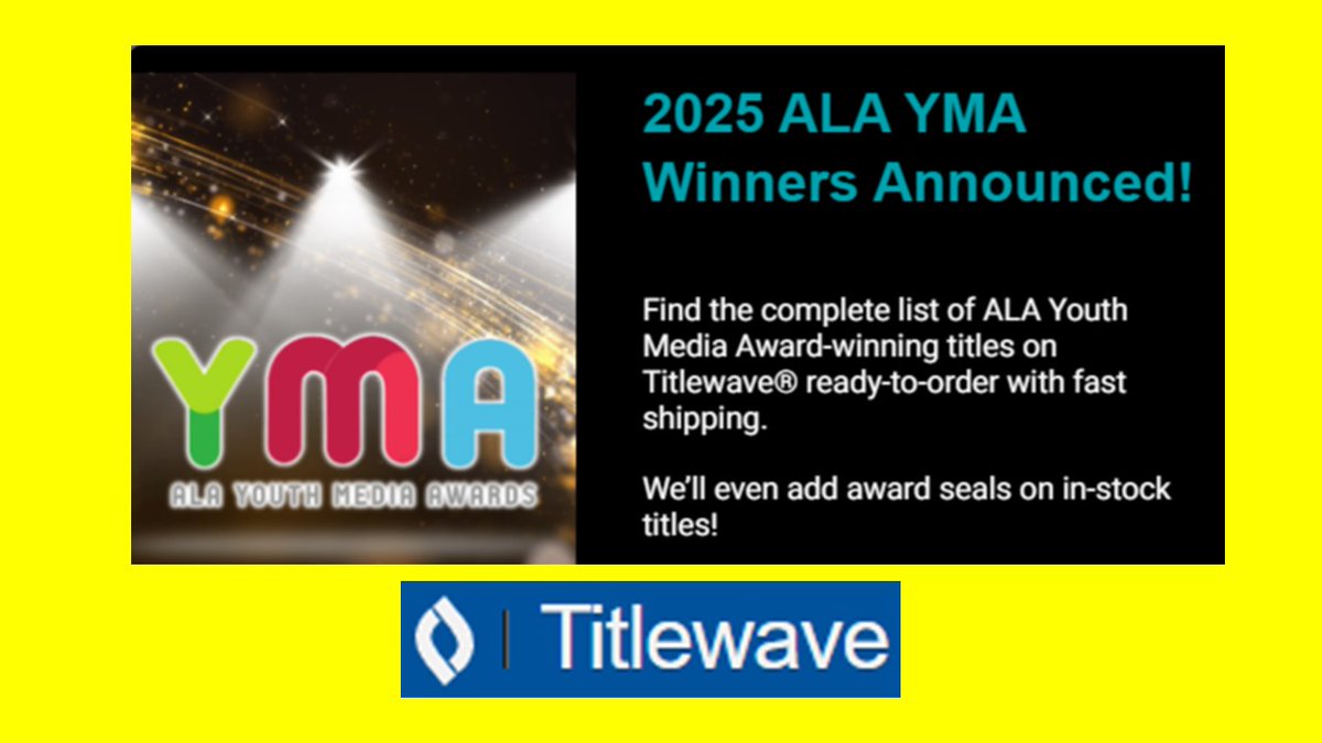 HarveyAtFollett's tweet photo. Wanting to know what the @ALALibrary thinks the best books are for 2025? Check out their #YALSA award winners on #Titlewave from @follettcontent: https://t.co/eyJLJTOrjY #books #literacy #library #education #reading #children #youth https://t.co/4vCeZlO4LI