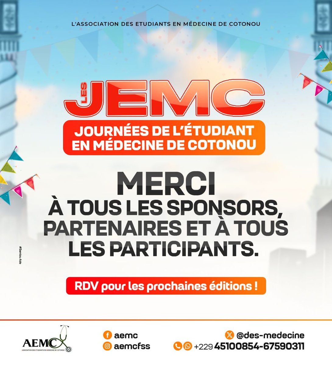 C'était les Journées de l'Etudiant en Médecine de Cotonou (JEMC 2025)🥰