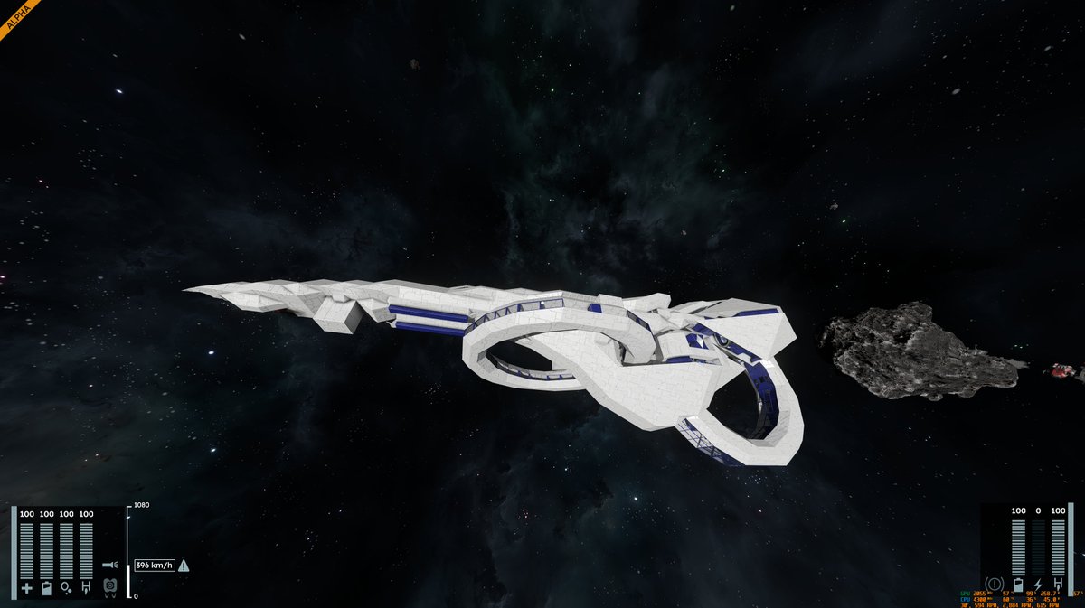 nelnia's tweet image. SpaceengineersからGrid ExportでSpaceengineers2に変換しただけなのに、こいつ…動くぞw
フルバニラ(modブロックなし)で作ったからか

基本的にフルバニラでいろんな船作っていたのでこれは捗る(*&apos;-&apos;)
 #spaceengineers2