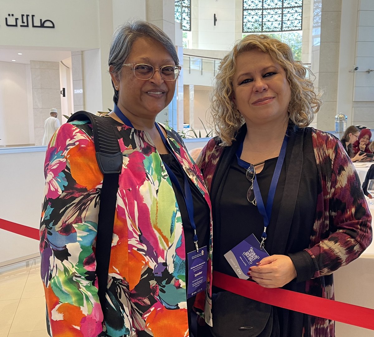 It is a pleasure and a pride to meet Quarraisha Abdool Karim who is the current President of the World Academy of Sciences (TWAS). #MuscatISC