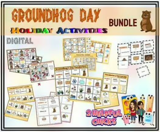 Are you looking for activities to do for Groundhog Day? Have a look at this bundle

teacherspayteachers.com/Product/Ground…