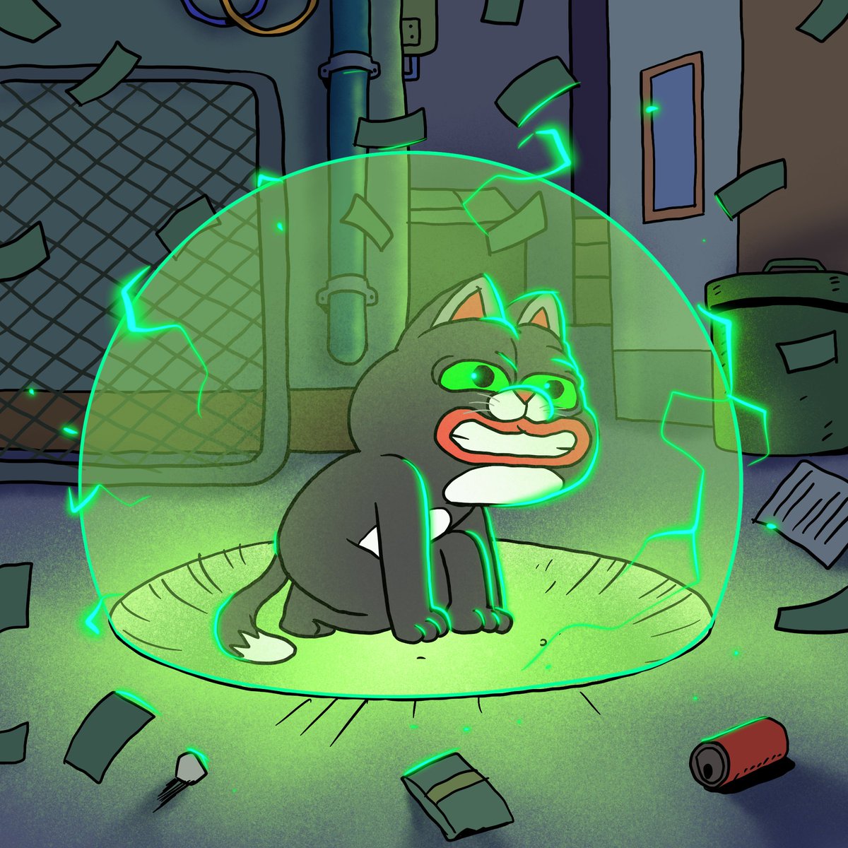 pepecattoken's tweet photo. 🚨 $PEPECAT = the ultimate resistance fighter! Just like Terminator, he's battling Skynet to ensure his memecoin survives the rise of AI 🤖🐱.

🎬 Grab some popcorn & watch the latest Terminator on Netflix tonight 🍿, because tomorrow, #pepecat  will dominate the memecoin world! 🚀😉

👉https://t.co/h9HiSrBsRY

 #PEPECATfun #TerminatorVibes #PEPECATarmy