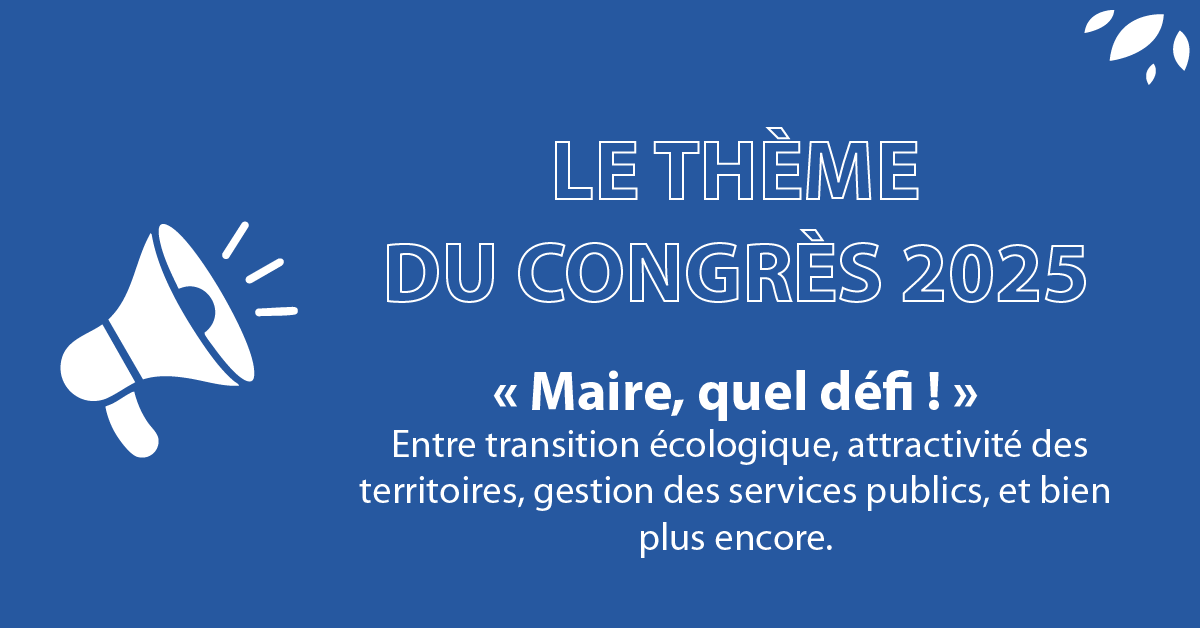 📣 Le thème du prochain Congrès des Maires du Gers est dévoilé : "Maire, quel défi !"
Un sujet essentiel pour aborder les nombreux enjeux auxquels font face nos élus locaux. 🙌
#AMF32 #CongrèsDesMaires #MairesDuGers #Défis