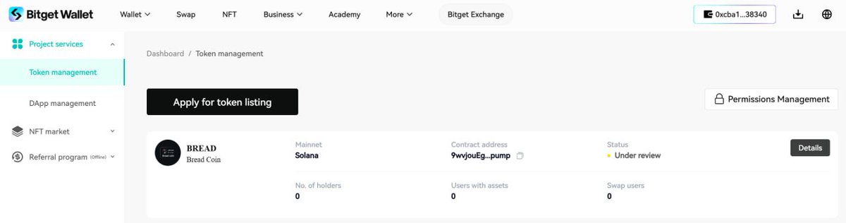 Bread coin on SOL tweet media