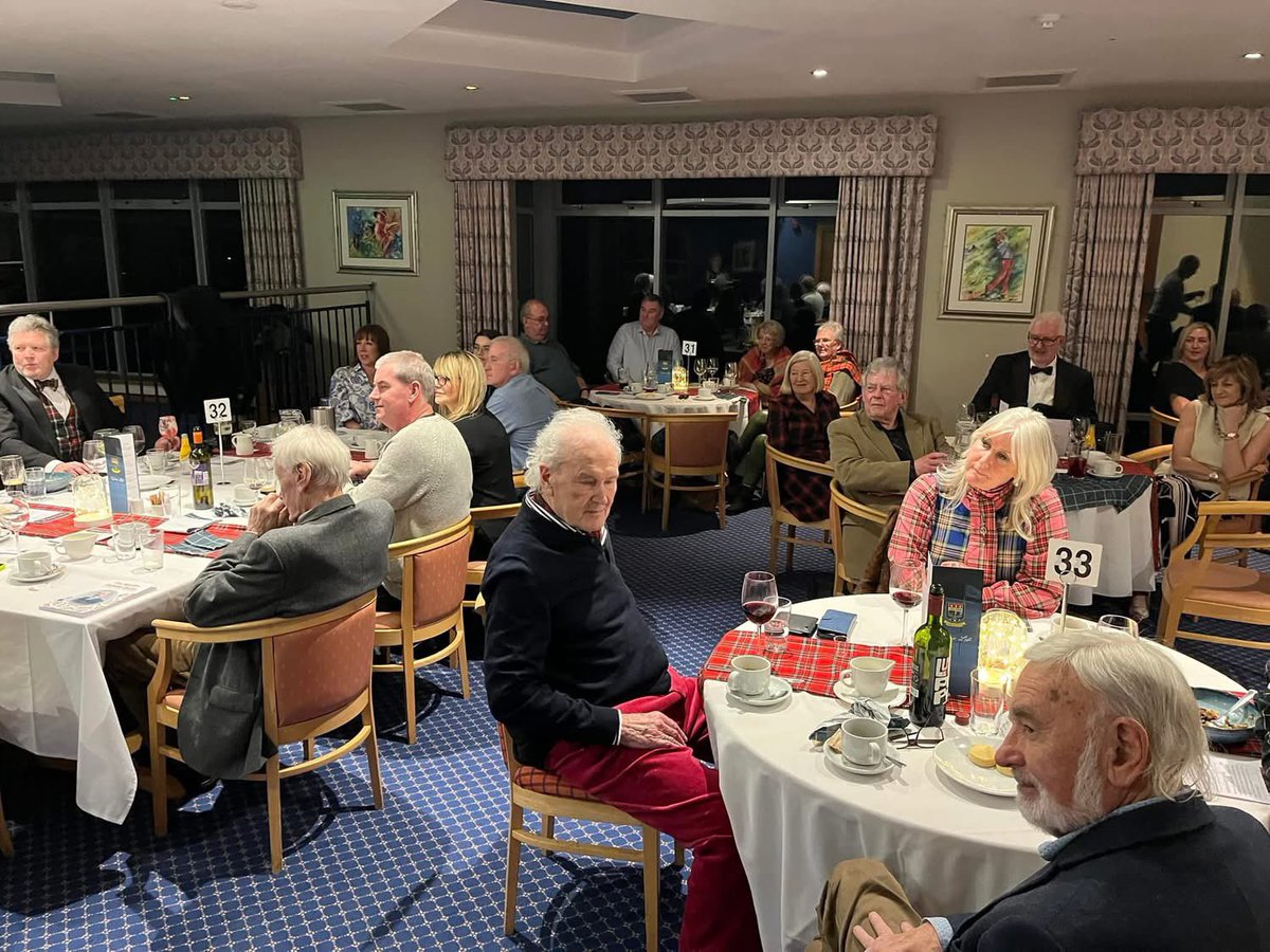 ShandonParkGC's tweet photo. ‘The mirth and fun grew fast and furious.’ 
(Tam o' Shanter, Rabbie Burns).

Superb night of music, poetry,  dance and craic @ShandonParkGC at our Burns  Night Supper. 🏴󠁧󠁢󠁳󠁣󠁴󠁿

#RabbieBurnsNight #WeeDram #Haggis

@MHHospitality @love_belfast @BelfastHourNI @SportyNeesy @SharonSmurfit https://t.co/Az5v4pCD01