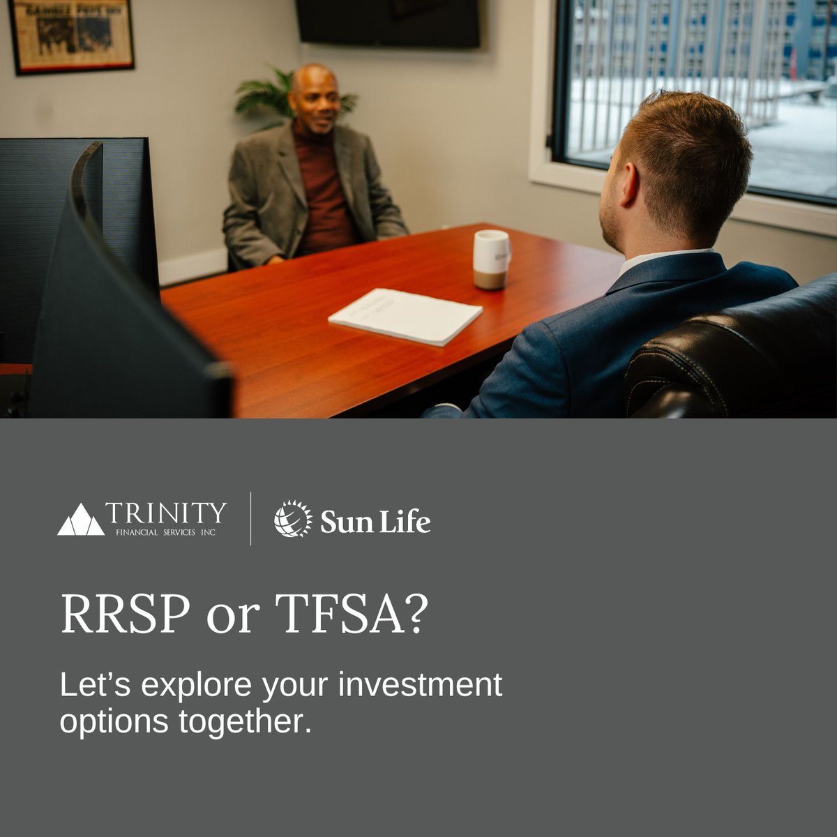 Tax-free savings account (TFSA) or Registered Retirement Savings Plan (RRSP): Which is better for you? 

TFSAs offer tax-free growth, RRSPs defer taxes. 

We can help you weigh your options. 

Reach out today > advisor.sunlife.ca/mdntrinityfina…

#SavingSmart #FutureReady #TFSA #RRSP