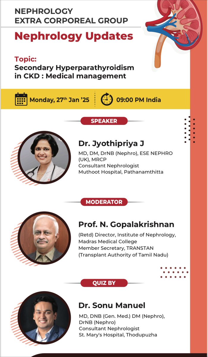Blessed to deliver a talk with <a href="/srigola751/">N Gopalakrishnan</a>,as moderator
No matter how many compliments you receive for a talk,nothing compares to words of appreciation from the one who shaped your foundation in nephrology. That"excellent talk" from your mentor is truly priceless&amp; unforgettable
