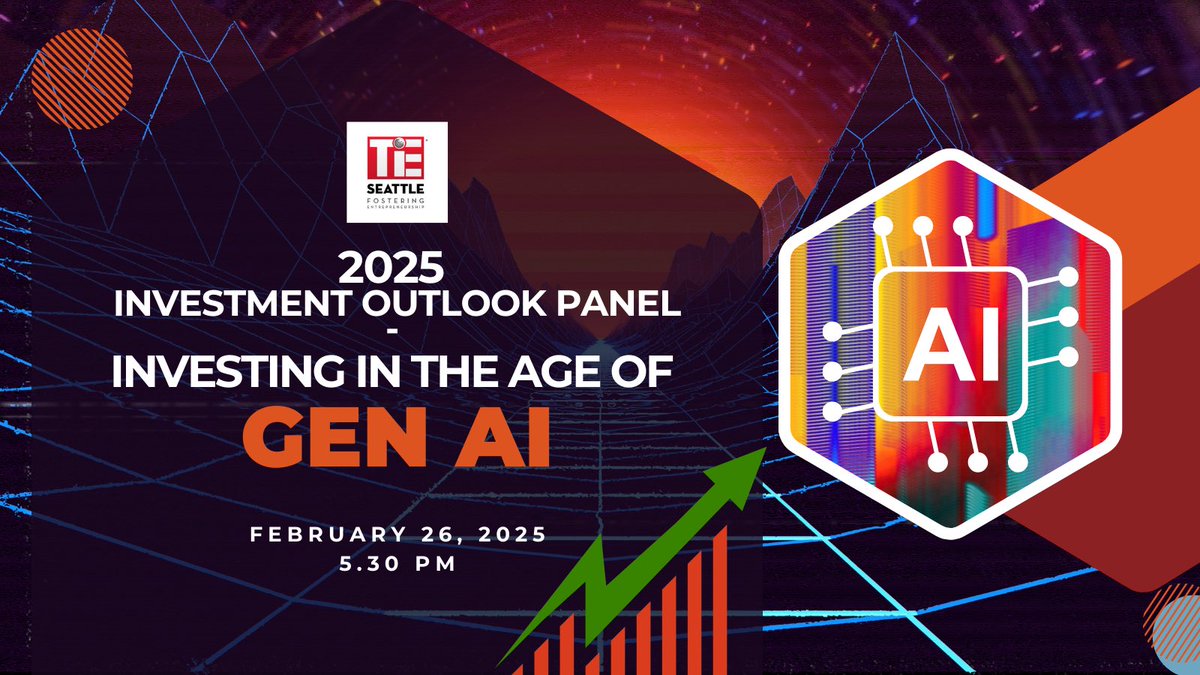 SeattleTiE's tweet photo. 2025 Investment Outlook Panel!
Join us in person for a dynamic discussion with Seattle's top financiers
🔗 Register Now: https://t.co/2QNkrMtPsQ
#InvestmentOutlook2025 #GenerativeAI #AgenticAI #TiESeattle #FutureOfFinance #Entrepreneurship #SeattleEvents #TechLeadership #AI https://t.co/YHuN9G3Uct