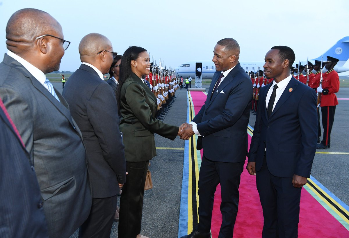 President Duma Gideon Boko has  arrived in Dar es Salaam for the Mission 300 Africa Energy Summit (27-28 Jan 2025). The summit seeks to provide electricity to 300M Africans by 2030, uniting leaders to promote renewable energy and attract investment. #Mission300 #EnergyAccess