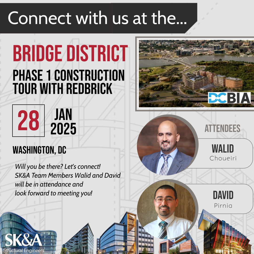 TheSKAGroup1's tweet photo. 🥳️Excited for the #BridgeDistrict #ConstructionTour! 🚧
We will join #DCBIA 's #Construction & #Development Committee for an exclusive look at Phase 1 of The Bridge District—a transformative 2.5 million-square-foot #MixedUseDevelopment in #SoutheastDC.
As the #StructuralEngineer for The Douglass, since renamed "The Stratos, Poplar House, and Alula," SK&A Structural Engineers is proud to see this groundbreaking project nearing completion. Collectively, these three towers represent the largest #NetZero #MultiFamily structure in the world, featuring 757 residential units and 50,000 square feet of vibrant ground-floor retail and dining. The #LEED Platinum-certified development integrates direct access to the Anacostia Metro, waterfront parks, and breathtaking DC views.
We look forward to spending this time with our clients at Redbrick LMD and the talented design team at ZGF Architects, celebrating the collective effort that has brought this project to life. It’s incredibly rewarding to see The Bridge District take shape, setting a new benchmark for #sustainable urban living and #innovation in our region.
If you’re attending, we can’t wait to connect! Let’s explore this transformative project together.
Check out photos from the #ToppingOut back in April here: https://t.co/U9IAbw2hM1
#BridgeDistrict #SustainableDesign #NetZero #StructuralEngineering #AECindustry #AECevents #MixedUseDevelopment #LEEDPlatinum #DCConstruction #SKATeam #AECintheDMV #RecordSetting #JobsiteTour #HardhatTour