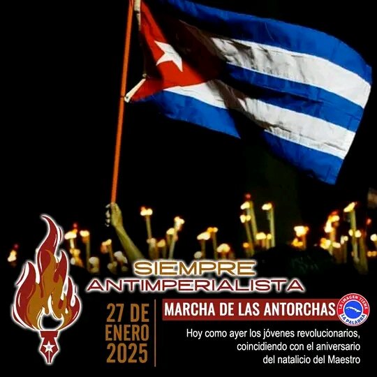 🇨🇺❤🇨🇺 Desde el #SurDelJibaro hoy marchamos por la historia por nuestro José Martí cómo la generación del centenario.  
🇨🇺Seguimos en Combate 🇨🇺  

#SanctiSpíritusEnMarcha #LaSierpe 
<a href="/Carlos_GRguez/">Carlos Gutiérrez Rodríguez</a> <a href="/Olga1066587/">Olga</a> <a href="/OsmelO3/">Osmel O</a> <a href="/DiazCanelB/">Miguel Díaz-Canel Bermúdez</a> <a href="/EAIGJ/">EAIG "Sur del Jíbaro"</a> <a href="/idelisis94275/">Idelisis Contreras</a>