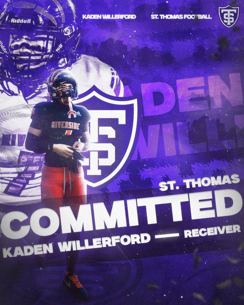 kaden willerford (@k2denw) on Twitter photo prayed for my time to come, and now it’s here. thank you god. 100% committed💜 <a href="/UST_Football/">St. Thomas Football</a> <a href="/Coach_Caruso/">Coach Glenn Caruso</a> <a href="/VillTrevor/">trevor vill</a> <a href="/reidjohnson512/">Reid Johnson</a> <a href="/RCCTigerFB/">RCC Football</a> <a href="/GenoRamsey/">Coach Geno Ramsey</a> <a href="/CoachTroop3/">elite_Threatz</a> <a href="/CoachPaychek/">Eduardo Pacheco</a> <a href="/CoachAgno/">George Anagnostopoulos</a> prayed for my time to come, and now it’s here. thank you god. 100% committed💜 <a href="/UST_Football/">St. Thomas Football</a> <a href="/Coach_Caruso/">Coach Glenn Caruso</a> <a href="/VillTrevor/">trevor vill</a> <a href="/reidjohnson512/">Reid Johnson</a> <a href="/RCCTigerFB/">RCC Football</a> <a href="/GenoRamsey/">Coach Geno Ramsey</a> <a href="/CoachTroop3/">elite_Threatz</a> <a href="/CoachPaychek/">Eduardo Pacheco</a> <a href="/CoachAgno/">George Anagnostopoulos</a>