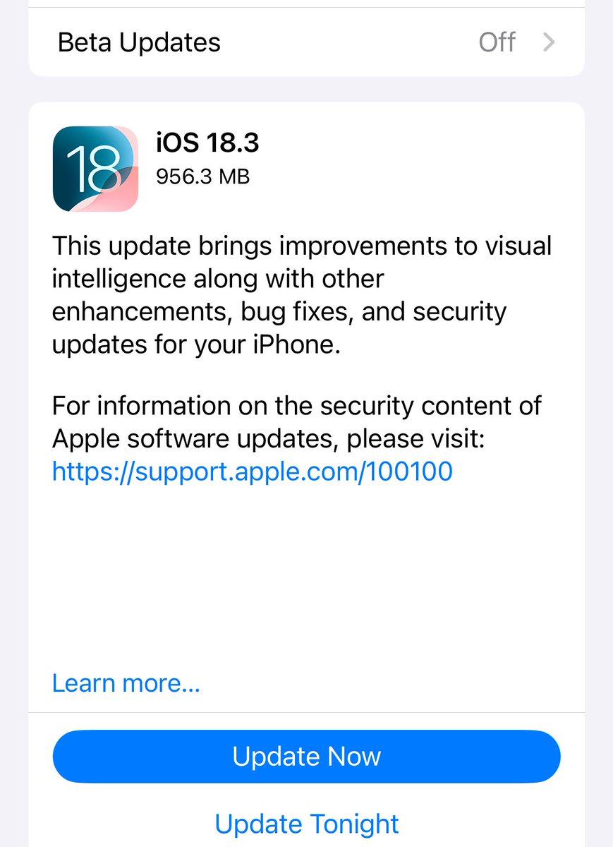 Tech_Marcell's tweet image. Update alert iOS 18.3 is now available‼️
#iOS183 #Apple