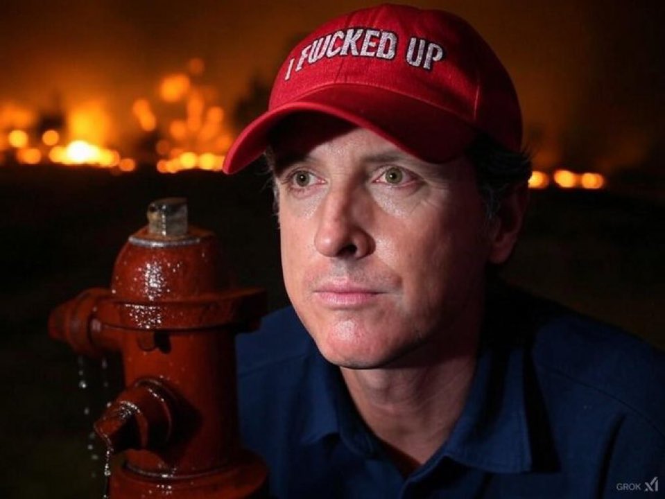 RealJamesWoods's tweet photo. We have serious work to do, putting fire-ravaged California back together. Trusting the grifters who caused it to fix it is pure madness. 

Gavin Newsom MUST be recalled. 

#GavinMustGo https://t.co/4Yecc8yhnz