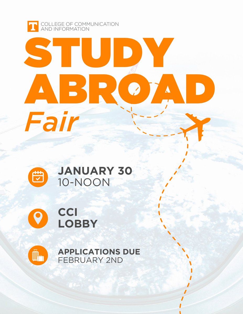 utkcmst's tweet photo. Be sure to attend the Study Abroad Fair for more information! https://t.co/cl7VCfFWTp