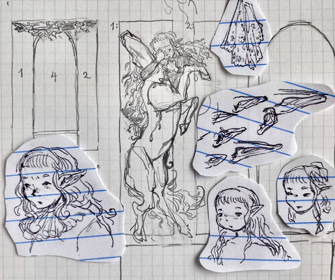 excerpt from my sketchbook 𓏲✩‧₊˚ 