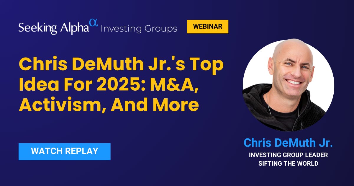 💡 What’s <a href="/ChrisDeMuthJr/">Chris DeMuth Jr</a>'s Top Pick for 2025? Dive into his #1 idea for 2025, unpacks M&amp;A opportunities, and shares insights on how activism could reshape the markets. Watch now: seekingalpha.com/article/475223…

#Investing #MA #TopIdeas