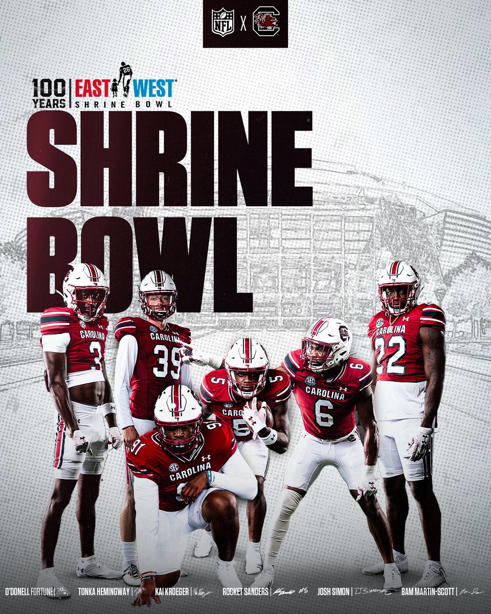 Good luck to all our guys showing out in the <a href="/ShrineBowl/">East-West Shrine Bowl</a>!