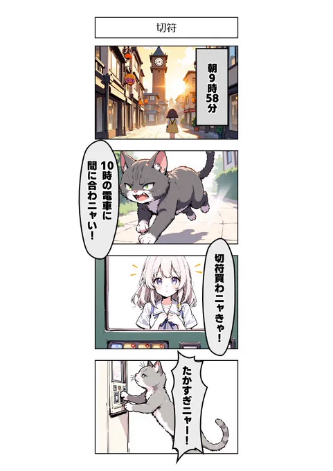 今日の4コマ:切符 