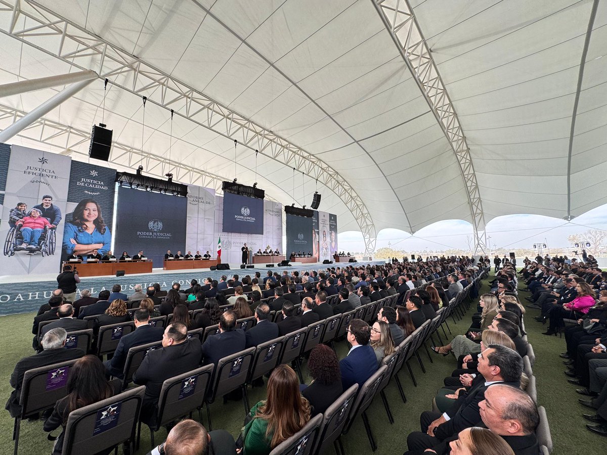 En #Torreón en el Informe Anual de Actividades 2024 del Poder Judicial de Coahuila. #CoahuilaPaDelante #APasosDeGigante