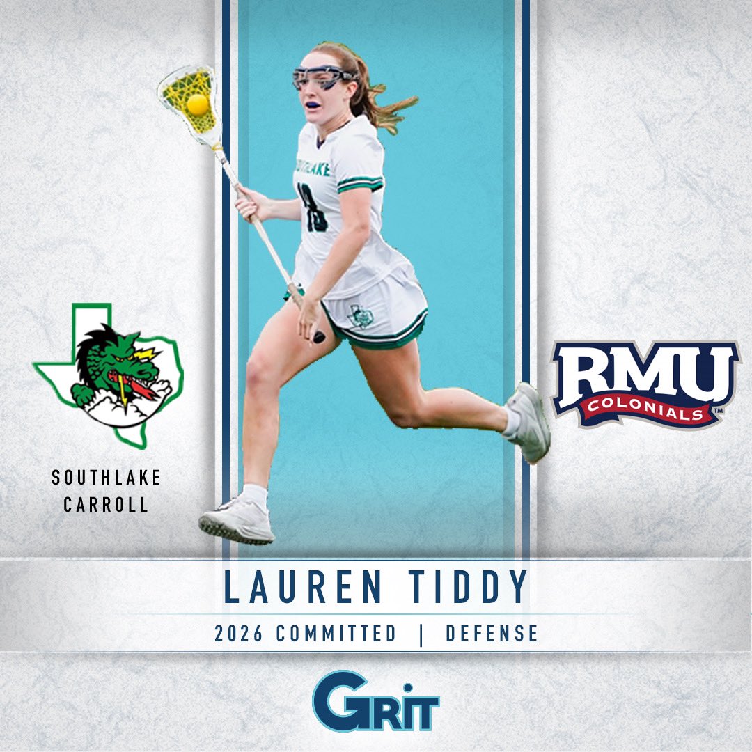 Congratulations to Lauren Tiddy (‘26, D, Southlake) on her commitment to ROBERT MORRIS!

#PlayGRITLax
