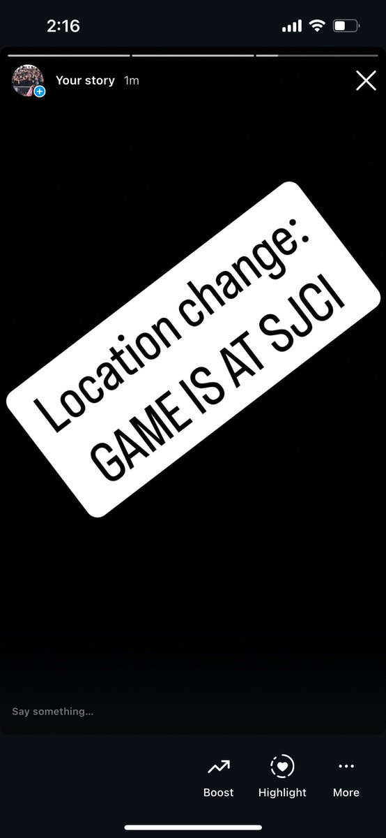 Tomorrows game will be at home 🏠( SJCI GYM) sorry for the inconvenience