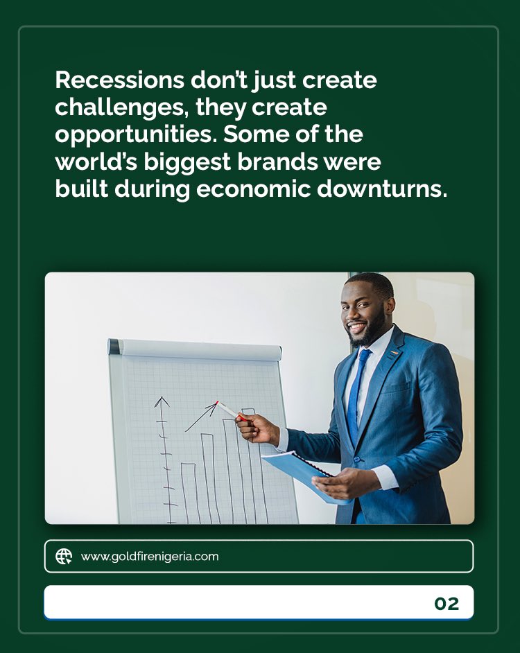 GoldfireNG's tweet photo. Tough times don’t last, but strong businesses do. The brands that thrive adapt, innovate &amp; push forward - not retreat.
Do you agree?

#BusinessGrowth #RecessionProof #BrandStrategy #EntrepreneurMindset #MarketingMatters #GoldfireNigeria https://t.co/WJC46YmLqQ