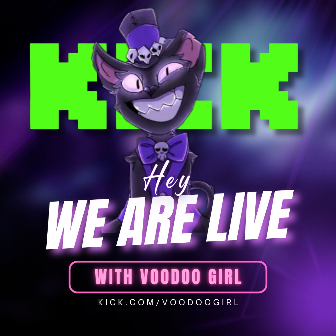 VoodooGirlGames's tweet photo. Can You See Me? I'm live over on @kick  
I have big dreams. Saving to move to Northern Ireland. If you want to help support my dreams you can do so by being active viewer. I'm in the KCIP so your views and being an active chatter can help support my dreams. https://t.co/Qc8gl0IgL6