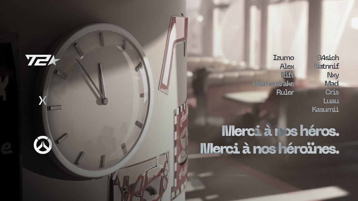 Au revoir, héros/héroïnes... ✨

Cette décision, bien que difficile, s’impose après mûres réflexions. Merci à nos joueur.euse.s OW2 et à la communauté qui nous a soutenus.

Nous garderons de magnifiques souvenirs de ce voyage grâce à vous. Merci d’avoir brillé avec T2. 🌟