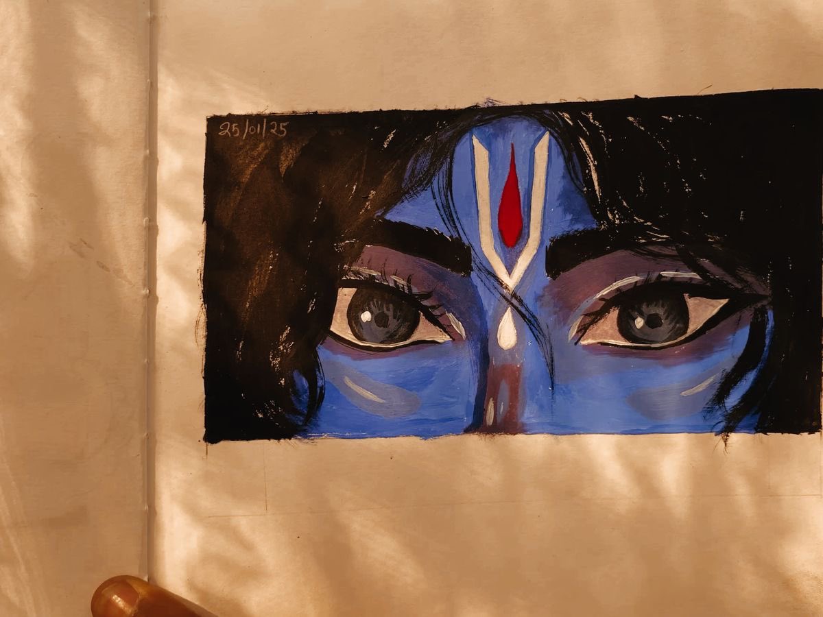 Bronikaa's tweet photo. Radhe radhe🦚 https://t.co/R1XaJQZ5jx