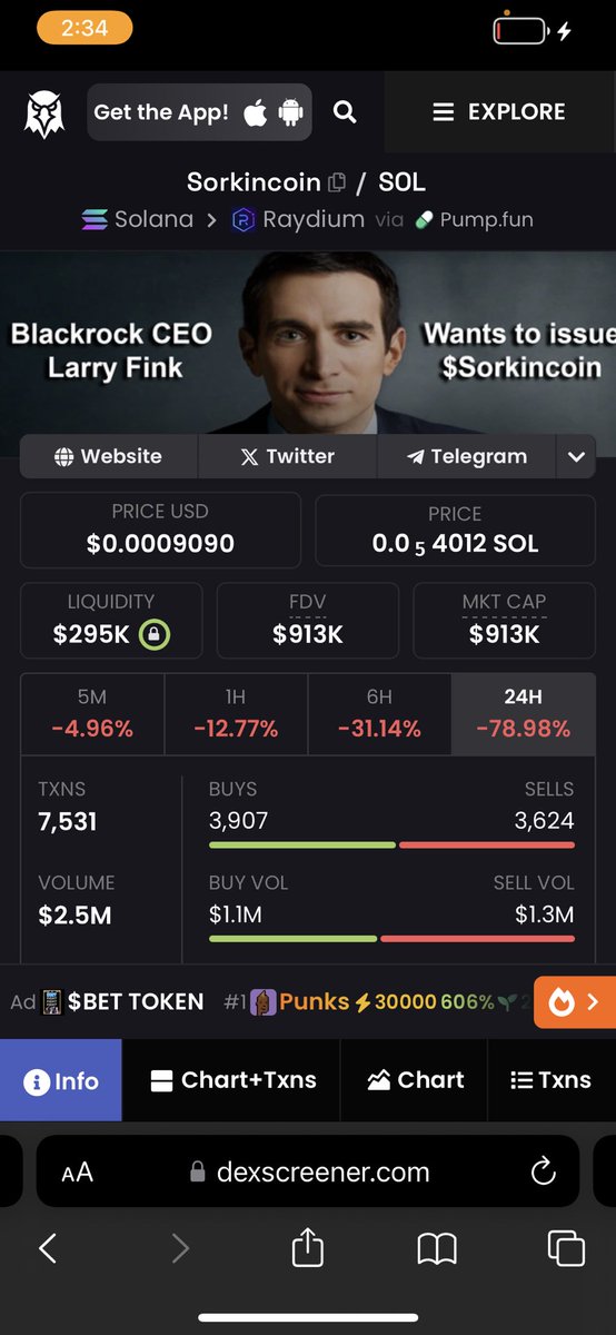 shitcoinMJ's tweet photo. I remain bullish on #SorkinCoin

Larry Fink has never jokingly mentioned a coin before

Elon is aware of us. 

Conviction will be tested 

sorkillionaires in the making 

if 900k isn’t the bottom, then they made me a bottom. 

4wZNTEJpZkPjRe9aDFr2ZjcSnrWpTmxA6XA96mgUpump https://t.co/tokQN2XvKx