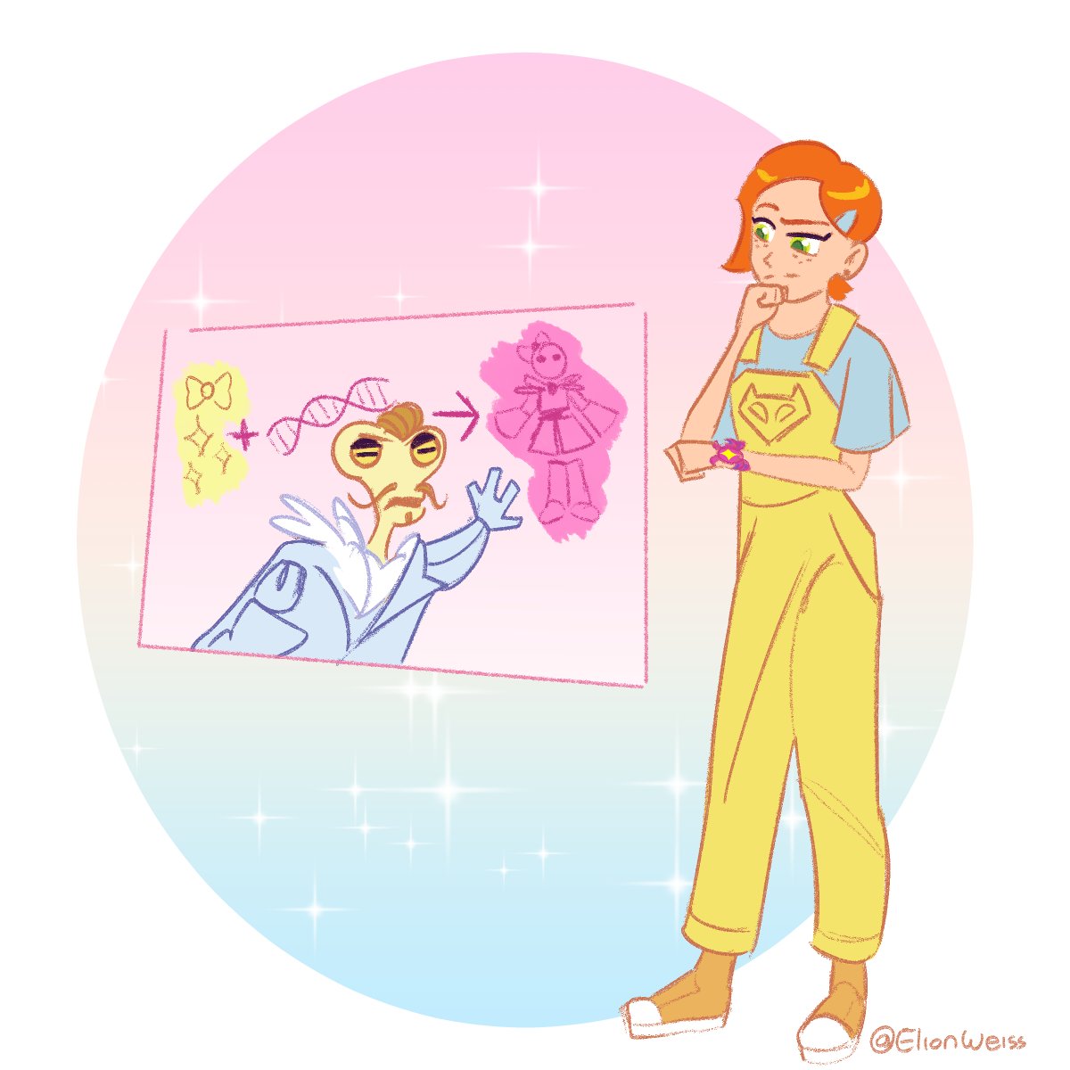 ElionWeiss's tweet photo. Azmuth y Gwen tienen una tarea más difícil que la alta costura:
Revivir un AU ✨
#Modatrix #Ben10 https://t.co/fUwrnkunUB