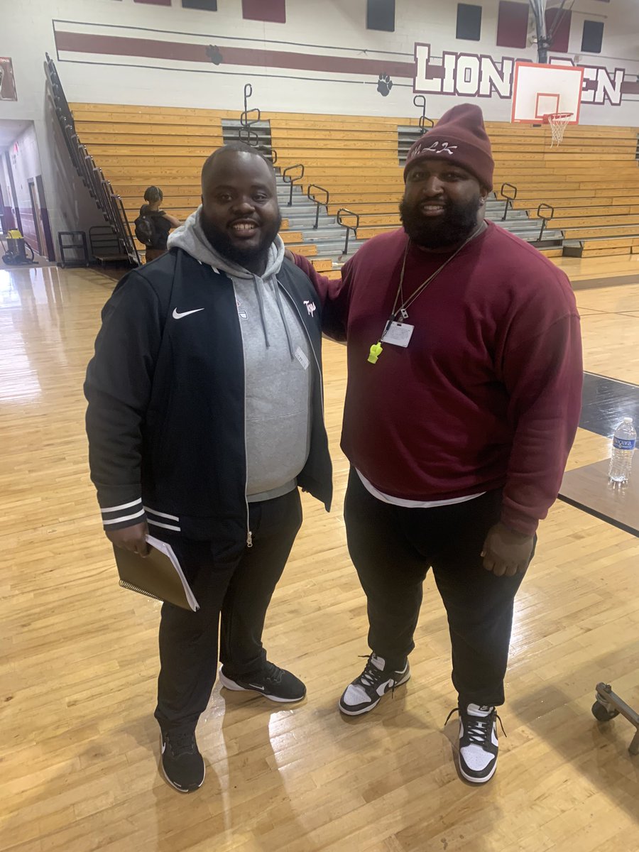 Big S/O to <a href="/_CoachJames/">Coach James</a> from Western Kentucky Football coming to check out our athletes. #KingTalent