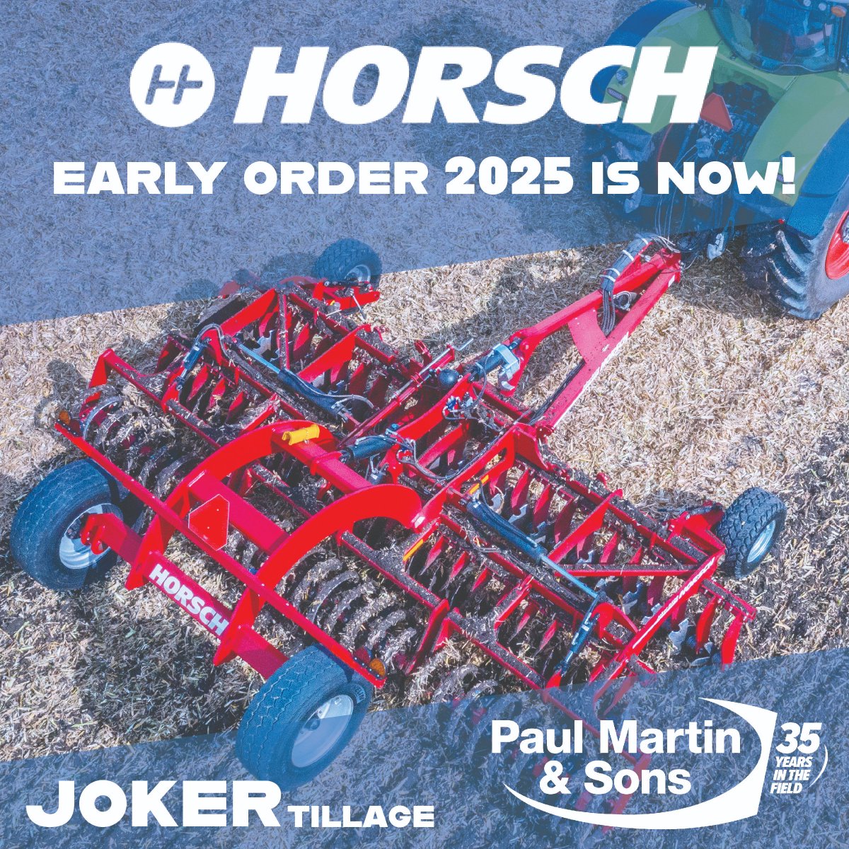 The BEST time to buy Horsch equipment from Paul Martin &amp; Sons is NOW!  Call or shoot us a message for more information! martinequipment.net/horsch-early-o…