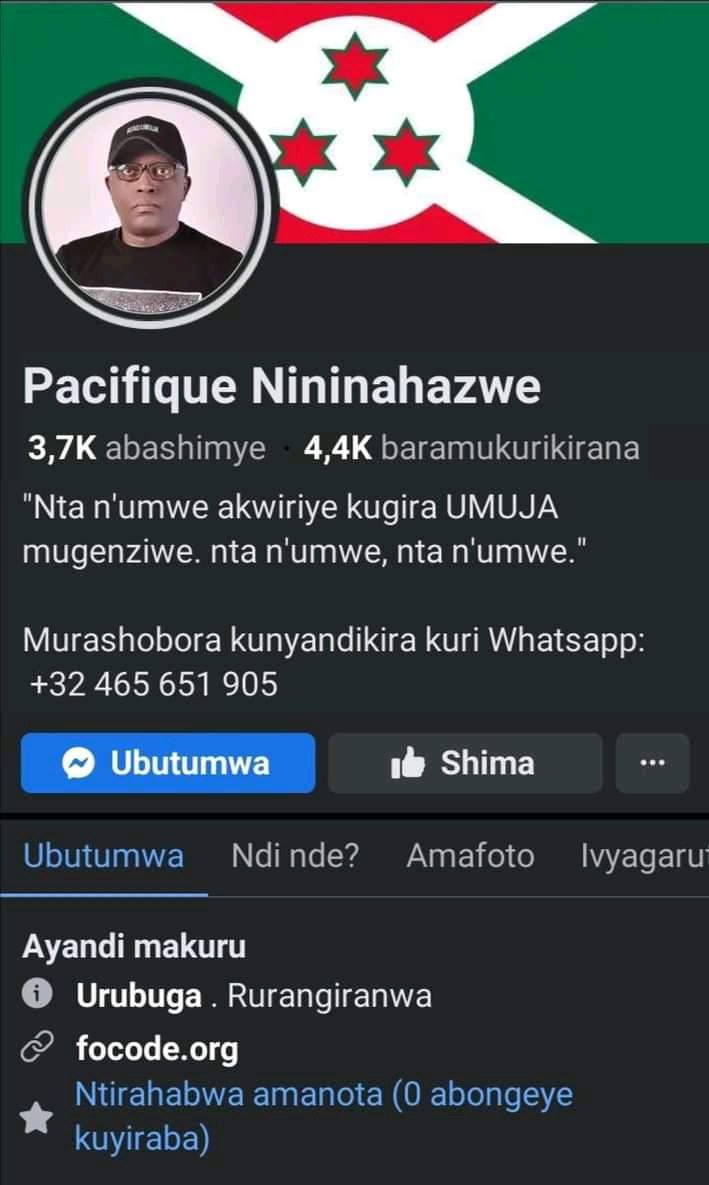 IgihugunIbanga's tweet photo. Attention Attention Attention !!!
Après avoir signé un contrat avec #Kigali de soutenir le #M23 dans la cybercriminalité via ses réseaux sociaux, @pnininahazwe s'est vu priver de l'accès à ses comptes et pour l'instant nous avons plus d'un compte portant le même nom.
#Gasongo ye https://t.co/ufj5EraIDS