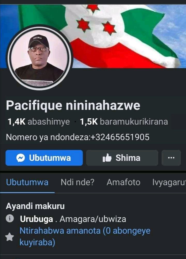 IgihugunIbanga's tweet photo. Attention Attention Attention !!!
Après avoir signé un contrat avec #Kigali de soutenir le #M23 dans la cybercriminalité via ses réseaux sociaux, @pnininahazwe s'est vu priver de l'accès à ses comptes et pour l'instant nous avons plus d'un compte portant le même nom.
#Gasongo ye https://t.co/ufj5EraIDS