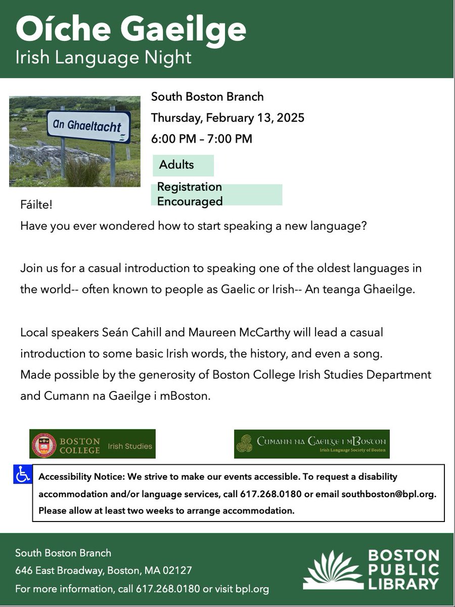BCIrishStudies's tweet photo. Work on your Irish at the Boston Public Library! https://t.co/4kecMDG1Dw