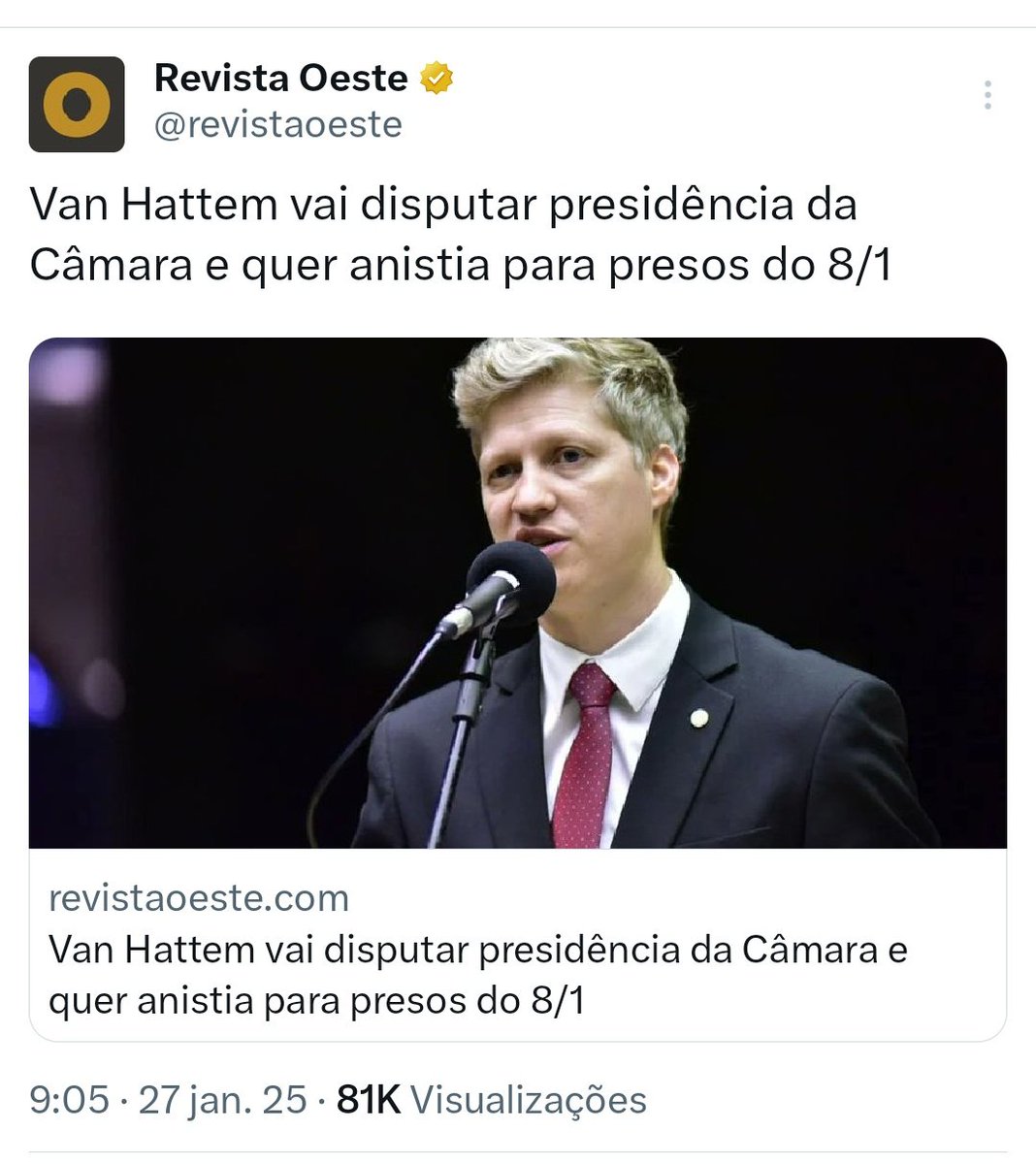 TiagoMarcal30's tweet photo. É um dever moral da Oposição apoiar a candidatura do @marcelvanhattem. Chega de acordos inúteis que só prejudicam a direita! https://t.co/QDqa7RVJAo