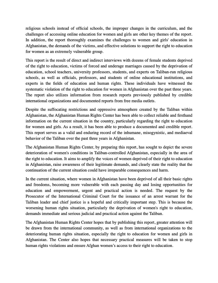 Afghanistan Human Rights Center tweet media