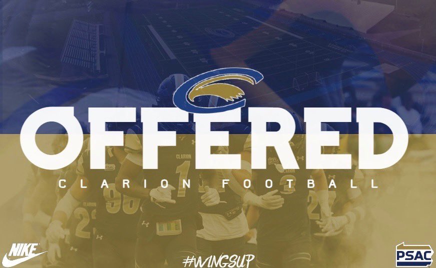 Austin DeShazo (@austindeshazo_) on Twitter photo After a great conversation with <a href="/RaymondMonica3/">Raymond Monica</a> I am blessed to receive a D2 offer from Clarion University!
<a href="/NRRangerFootba1/">NR_Ranger_Football</a> <a href="/DaleRodick/">Dale Rodick II</a> <a href="/CoachChad_T3/">Coach Chad</a> After a great conversation with <a href="/RaymondMonica3/">Raymond Monica</a> I am blessed to receive a D2 offer from Clarion University!
<a href="/NRRangerFootba1/">NR_Ranger_Football</a> <a href="/DaleRodick/">Dale Rodick II</a> <a href="/CoachChad_T3/">Coach Chad</a>