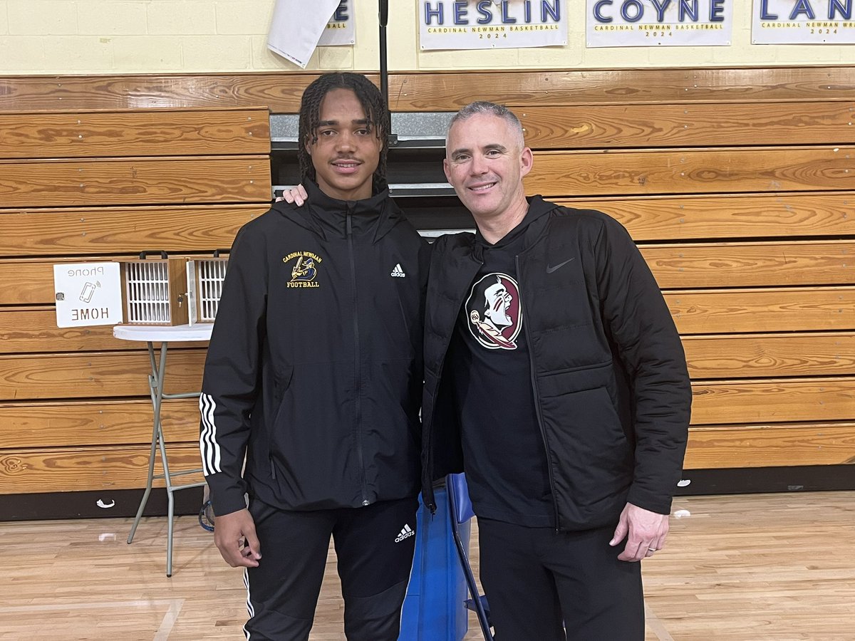 Thank you <a href="/Coach_Norvell/">Mike Norvell</a> for stopping by today and spending time with me🍢 #GoNoles #Fsu