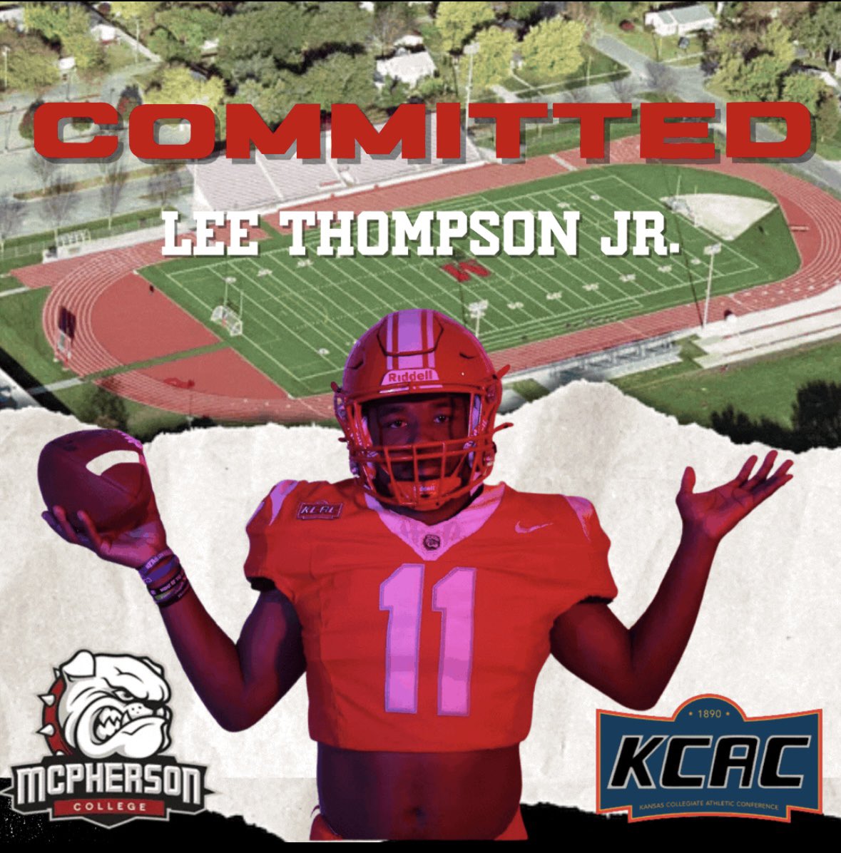 Lee Thompson (@lee_thompsonjr) on Twitter photo AGTG! After a visit and talks with my family and staff i've decided to  commit to <a href="/MACBulldogsFB/">McPherson Football</a> <a href="/CoachJFisc/">Coach Fiscus</a> <a href="/Kaden_Beavers/">Kaden Beavers</a> <a href="/CoachLeppke/">Mitch Leppke</a> <a href="/mattarrufat/">Matt Arrufat</a> <a href="/coachnmills/">Nolan Mills</a> <a href="/WarrenNisd/">Warren Warrior Football (NISD) TX</a> AGTG! After a visit and talks with my family and staff i've decided to  commit to <a href="/MACBulldogsFB/">McPherson Football</a> <a href="/CoachJFisc/">Coach Fiscus</a> <a href="/Kaden_Beavers/">Kaden Beavers</a> <a href="/CoachLeppke/">Mitch Leppke</a> <a href="/mattarrufat/">Matt Arrufat</a> <a href="/coachnmills/">Nolan Mills</a> <a href="/WarrenNisd/">Warren Warrior Football (NISD) TX</a>