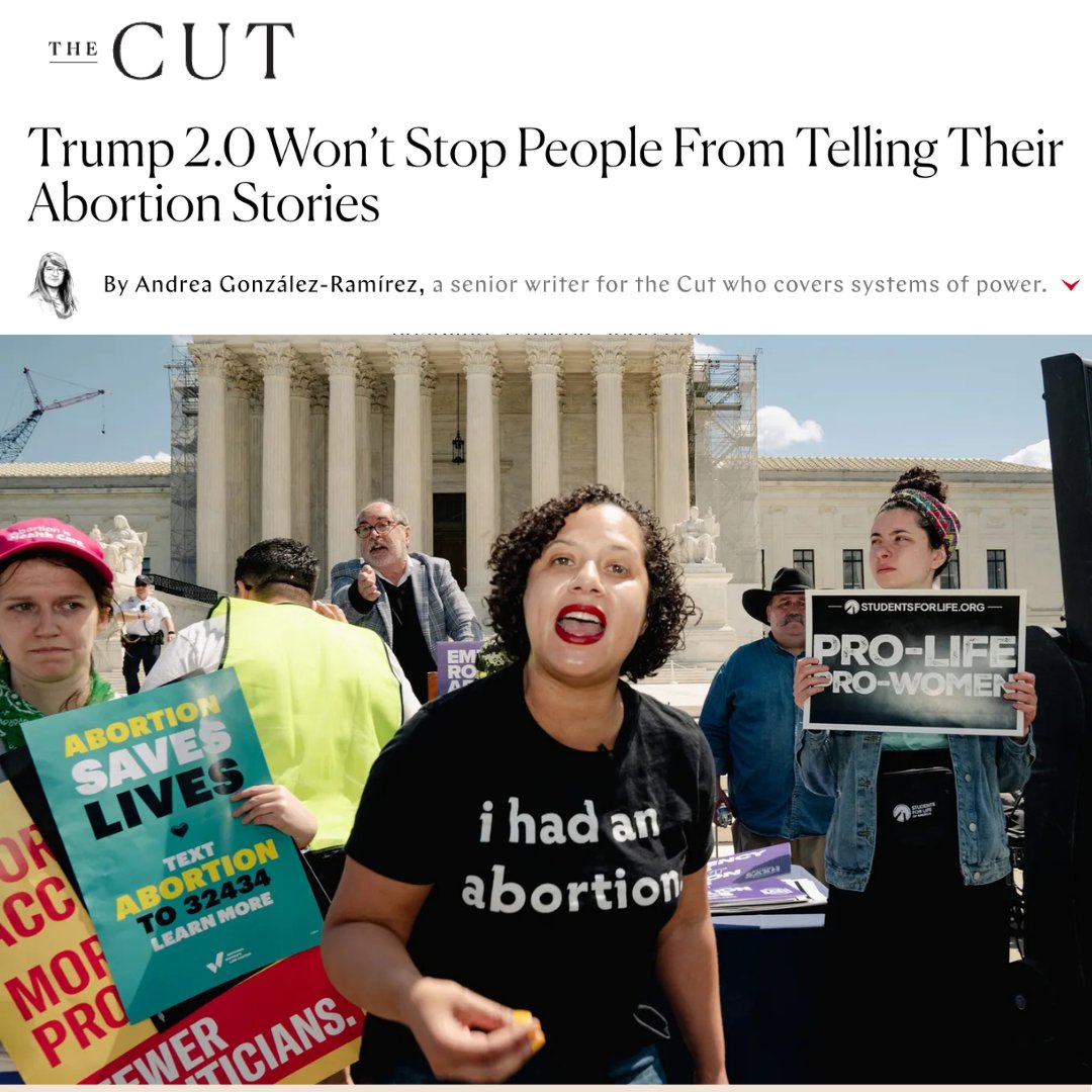 We Testify (@abortionstories) on Twitter photo "When I had an abortion, I felt like I couldn’t turn to anyone for support. We Testify is this space where people can be honest about it and get the support that they need."
—We Testify Founder & Co-ED <a href="/RBraceySherman/">Renee Bracey Sherman</a> via <a href="/TheCut/">The Cut</a> by <a href="/andreagonram/">Andrea González-Ramírez</a>
bit.ly/4ghpkvq "When I had an abortion, I felt like I couldn’t turn to anyone for support. We Testify is this space where people can be honest about it and get the support that they need."
—We Testify Founder & Co-ED <a href="/RBraceySherman/">Renee Bracey Sherman</a> via <a href="/TheCut/">The Cut</a> by <a href="/andreagonram/">Andrea González-Ramírez</a>
bit.ly/4ghpkvq