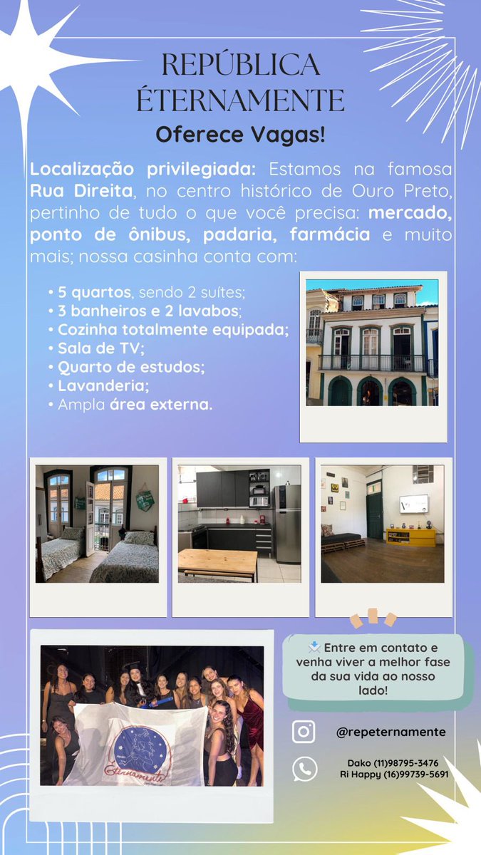 AnnaCouto5's tweet photo. @drumondinha Parabéns maravilhosa!! Você vai amar o curso! 💙
Qualquer dúvida sobre a UFOP, o curso ou sobre OP, me chama! Ah, e minha rep está com vagas
abertas, se quiser saber mais, é só me chamar! 
https://t.co/ZhRfjAeghq https://t.co/YCfkq3iR7b